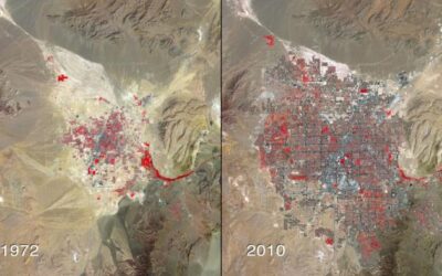 Annoter une carte – Evolution de l’occupation du sol et concept de développement – Cas du développement de Las Vegas
