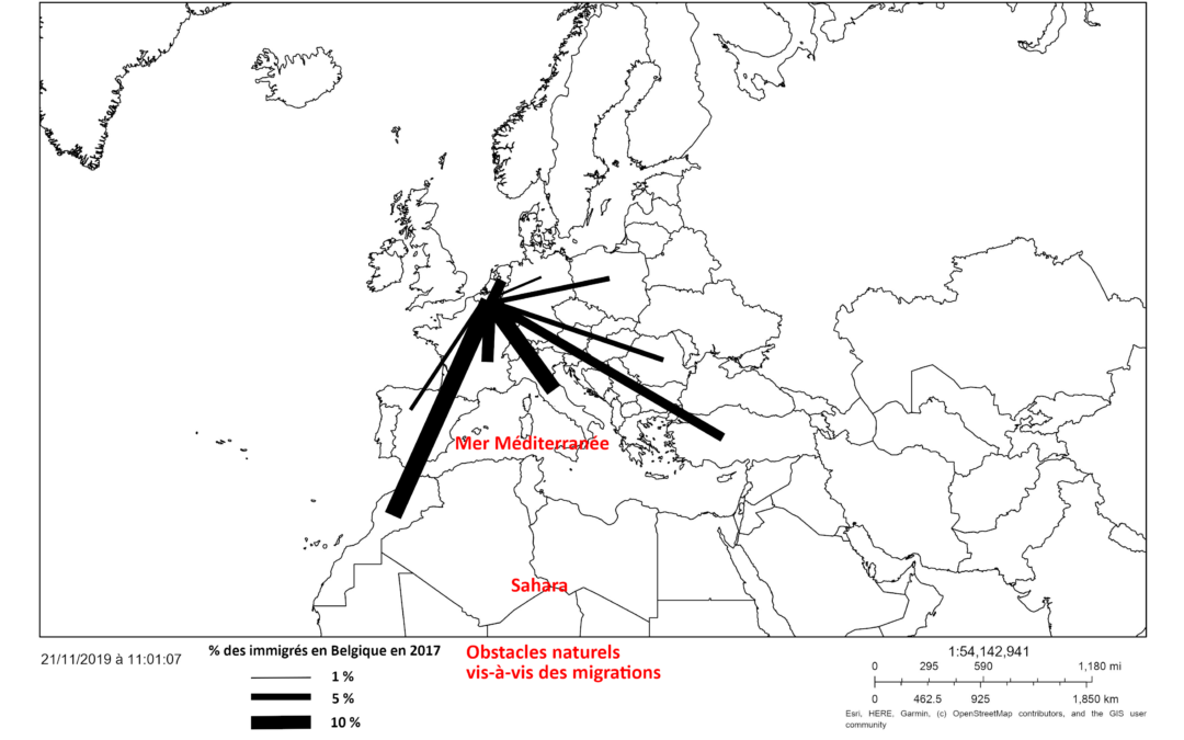 Flux migratoires – L’origine des migrants en Belgique (3e)