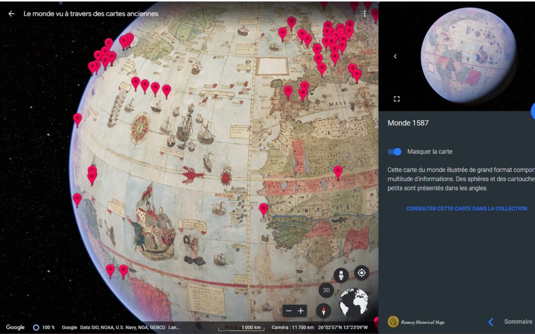 Voyager dans le temps grâce à Google Earth