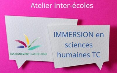 Formation sciences humaines (Tronc commun) pour les enseignants en immersion.