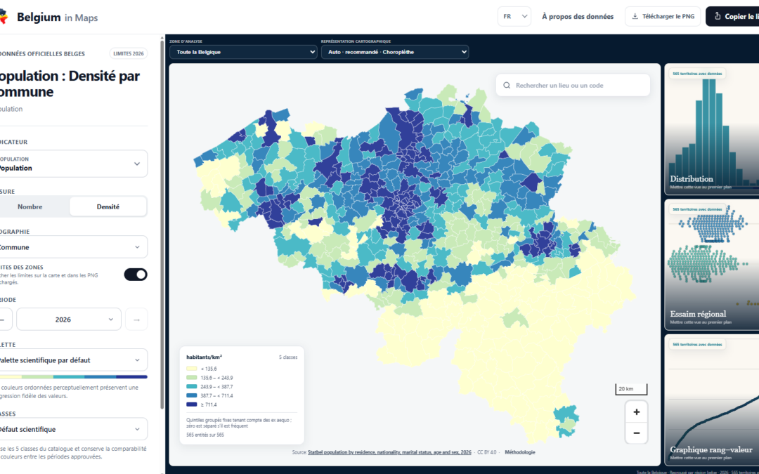 Belgium in maps
